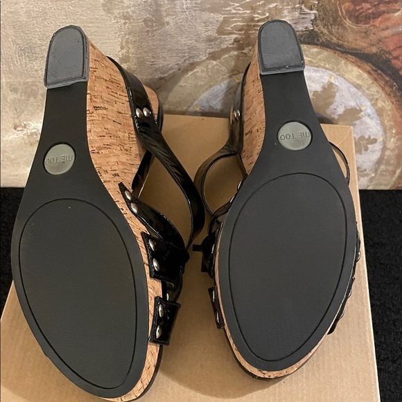 Me Too Black Patent Wedges - Picture 8 of 9